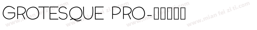 Grotesque Pro字体转换